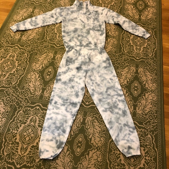 Sweat Suit Tie Dye Handmade (Gray) - Picture 3 of 10